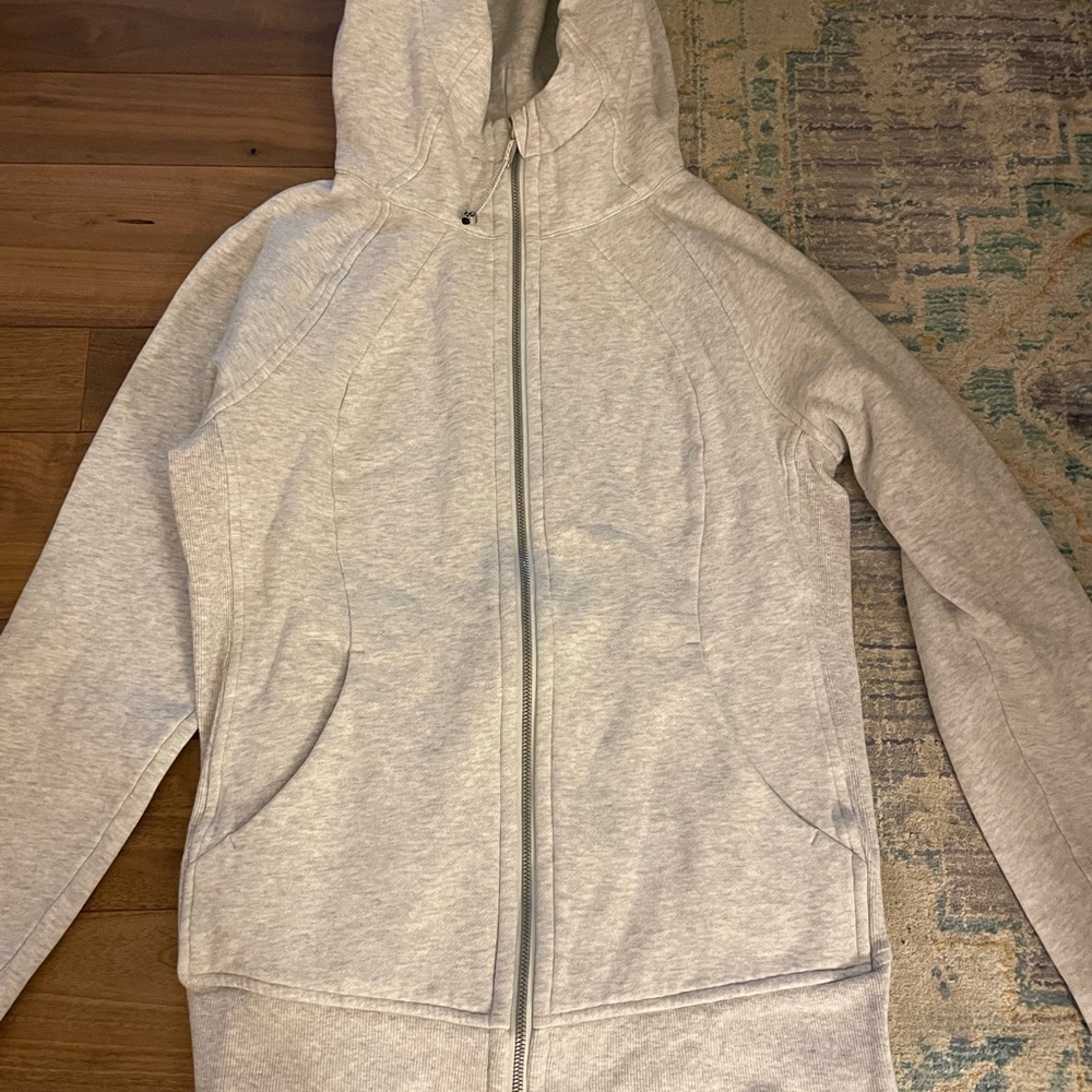 Gray lululemon scuba hoodie